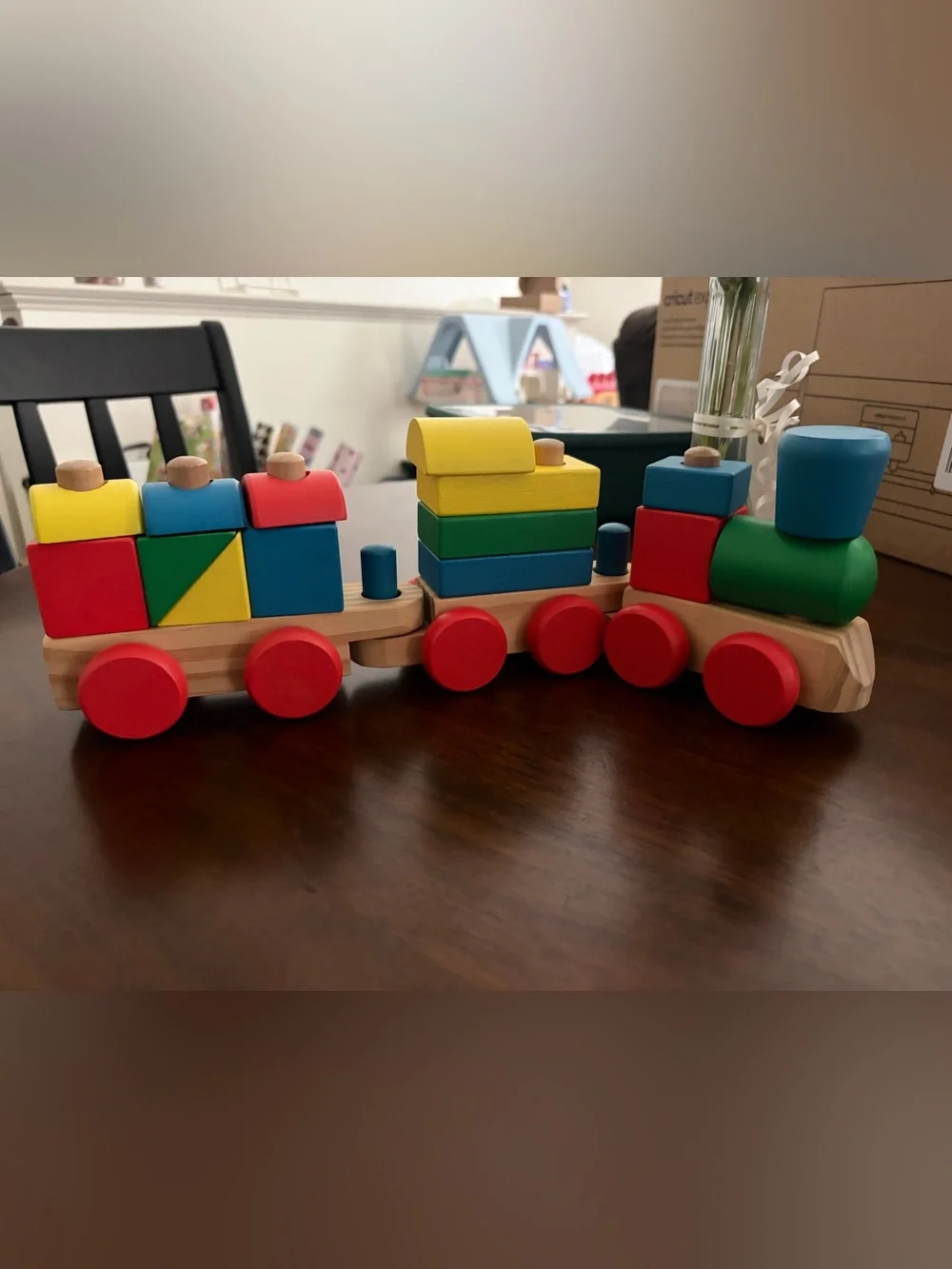 Melissa and Doug Wooden Train Set